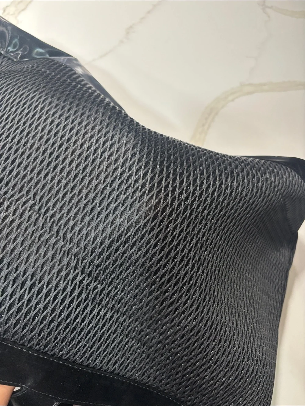 Black women Tote Bag with Gloss Trim